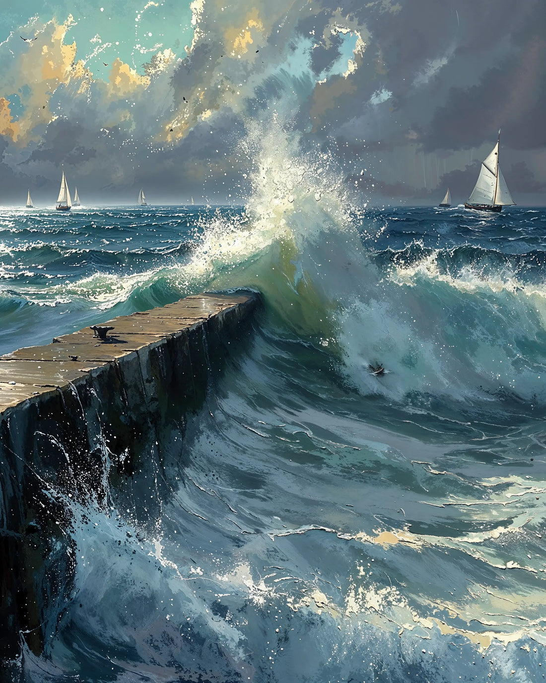 Break of the Tide - Art Academi - Poster