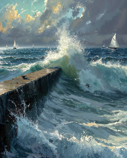 Break of the Tide - Art Academi - Poster