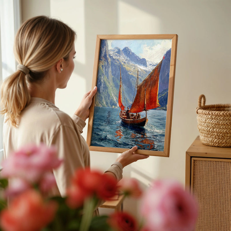 Artwork in Reflective Corner