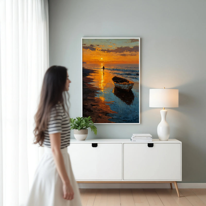 Artwork in Reflective Corner