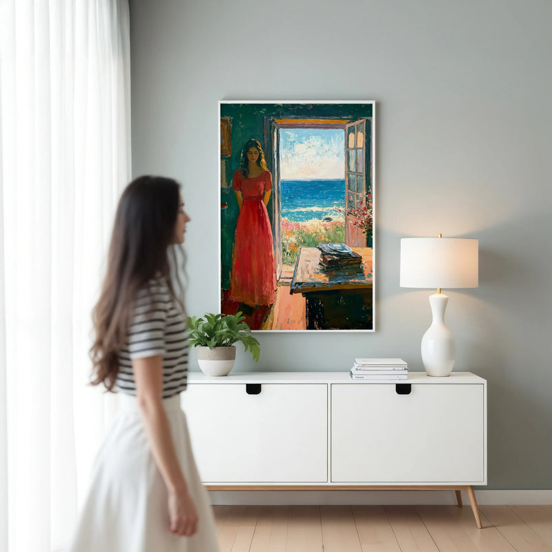 Artwork in Reflective Corner