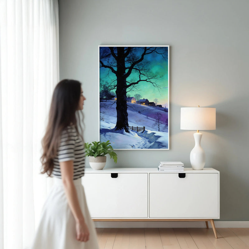 Artwork in Reflective Corner