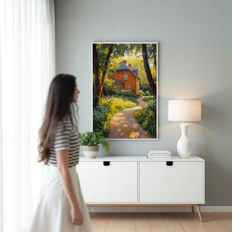 Artwork in Reflective Corner