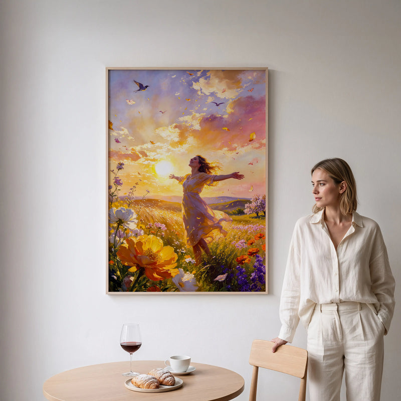 Artwork in Reflective Corner