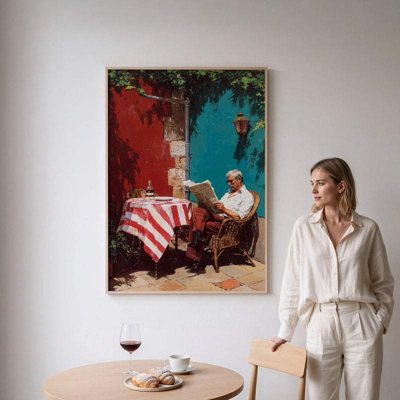 Artwork in Reflective Corner
