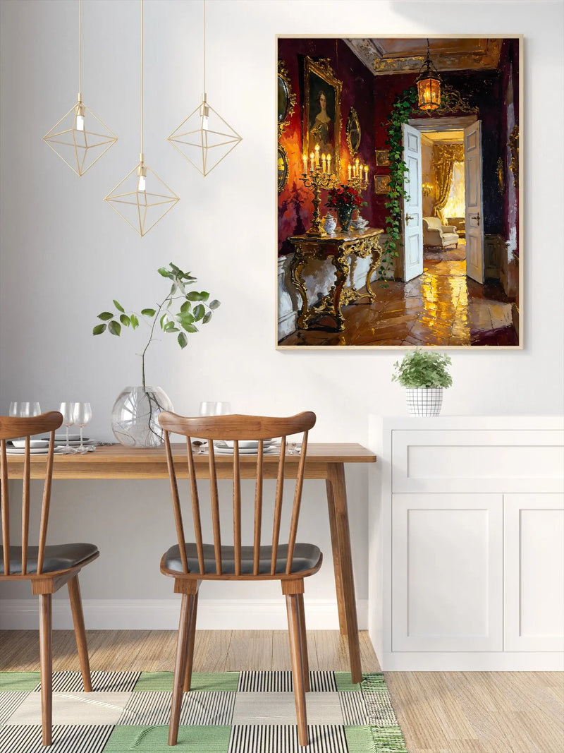 Artwork in Reflective Corner