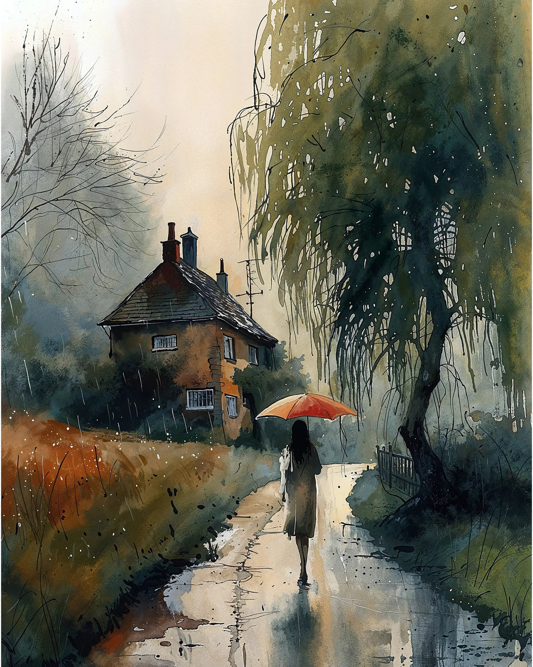 Beneath the Willow - Art Academi - Poster