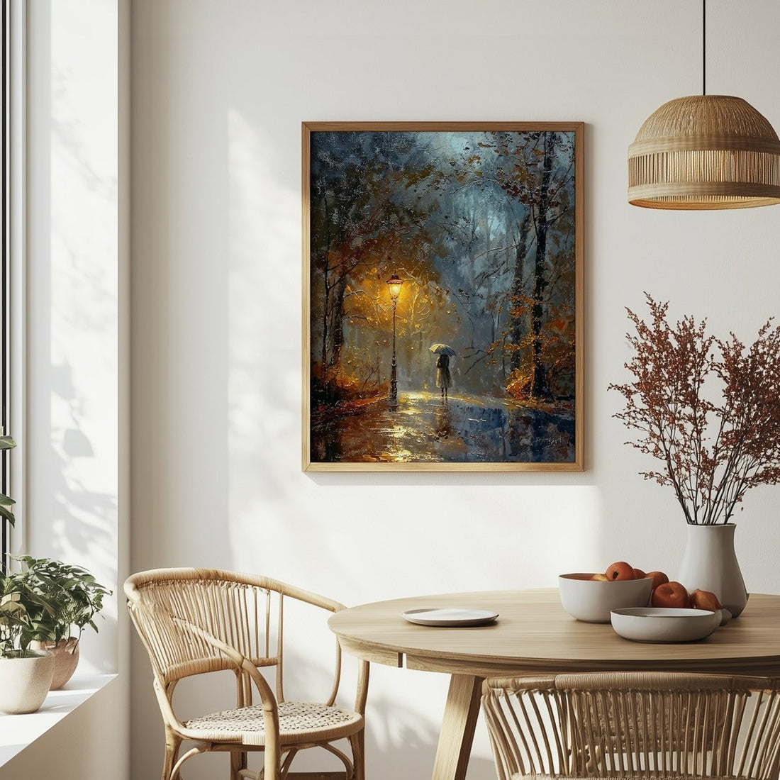 Rainy Night Walk - Art Academi - Poster