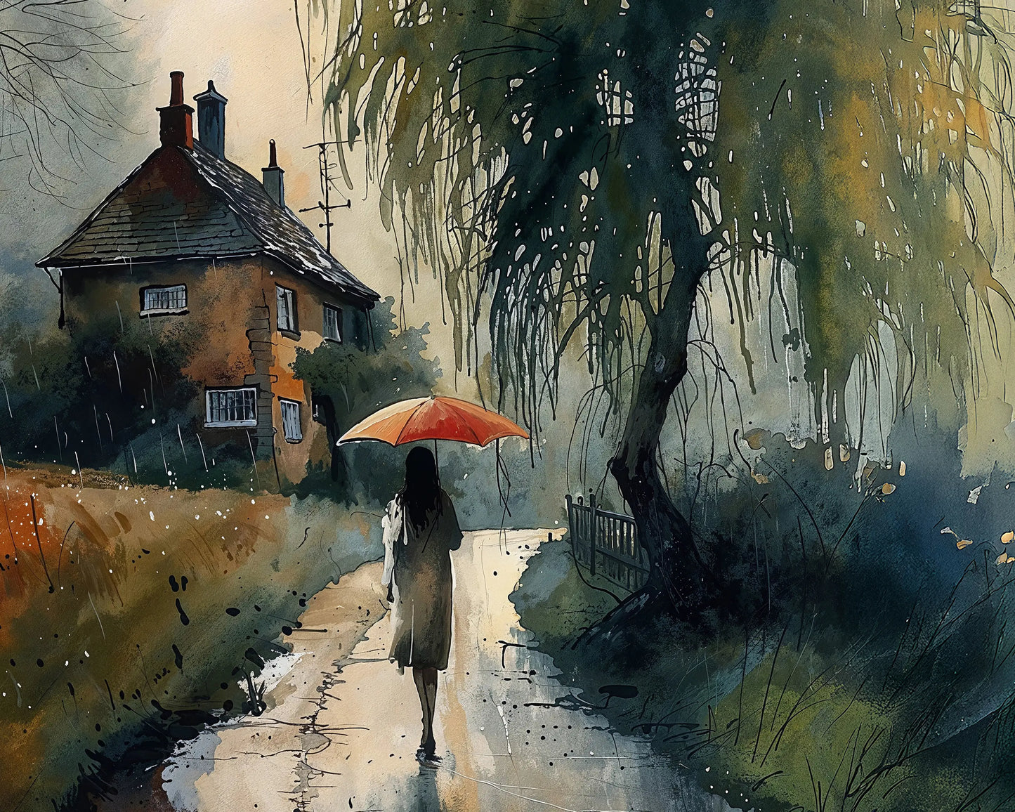 Beneath the Willow - Art Academi - Canvas