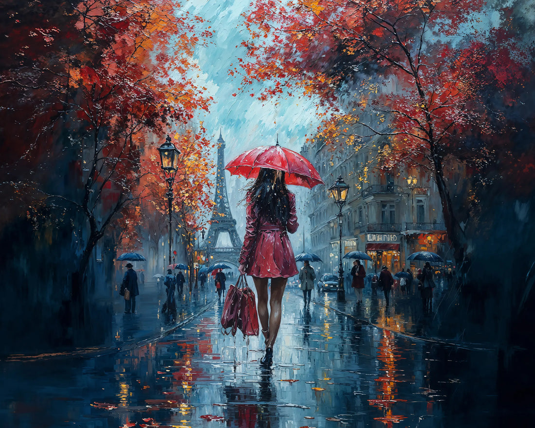 Lady in Red - Art Academi - Canvas