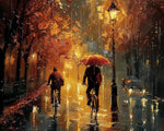 It rains softly