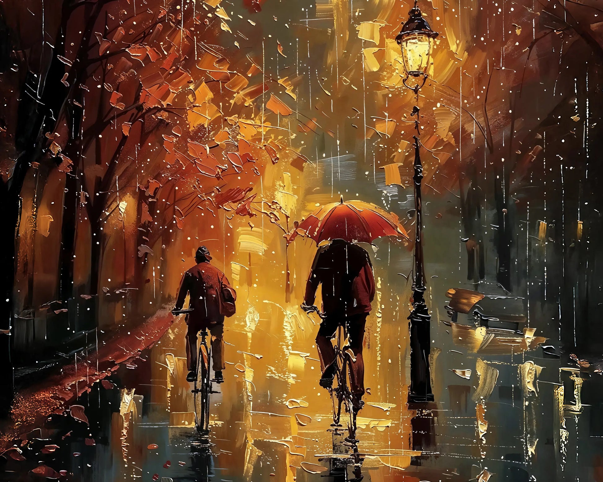 It rains softly - Art Academi - Canvas