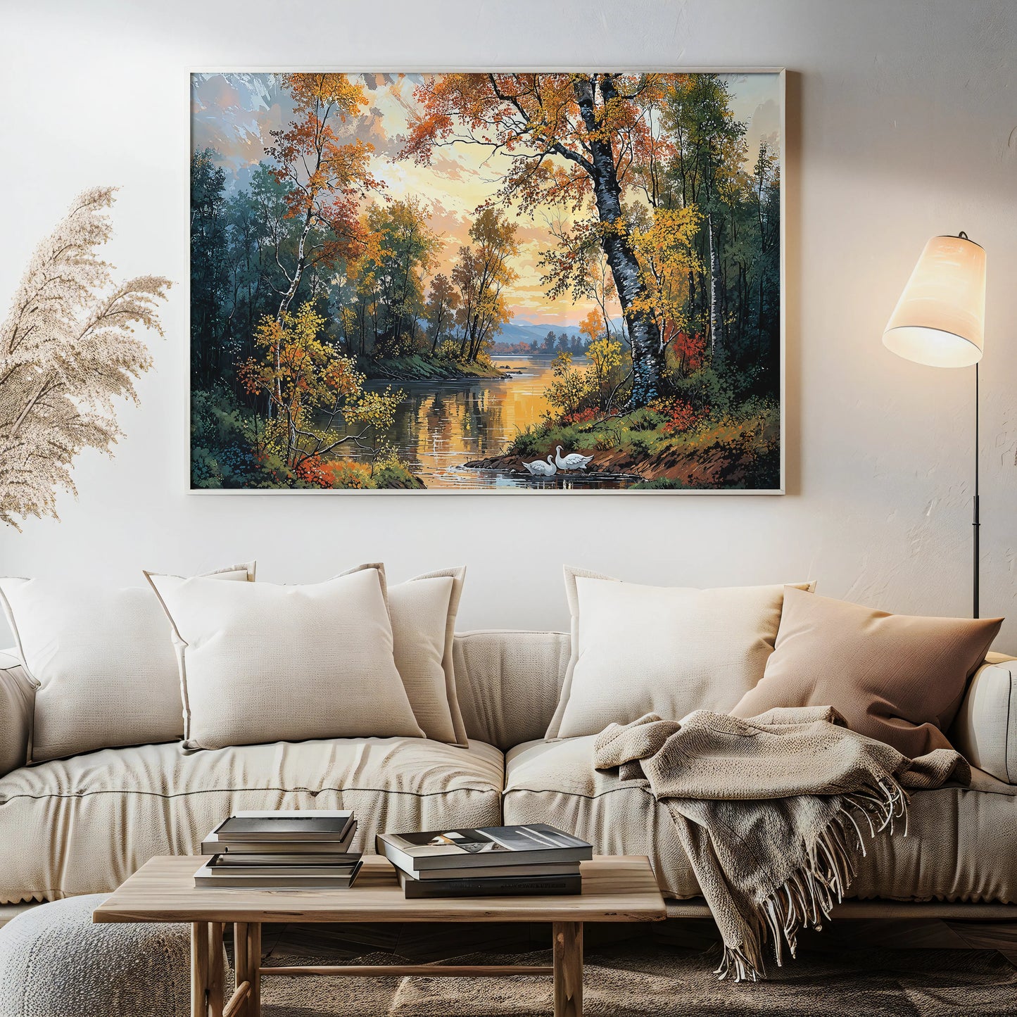 Swans' Lake - Art Academi - Canvas