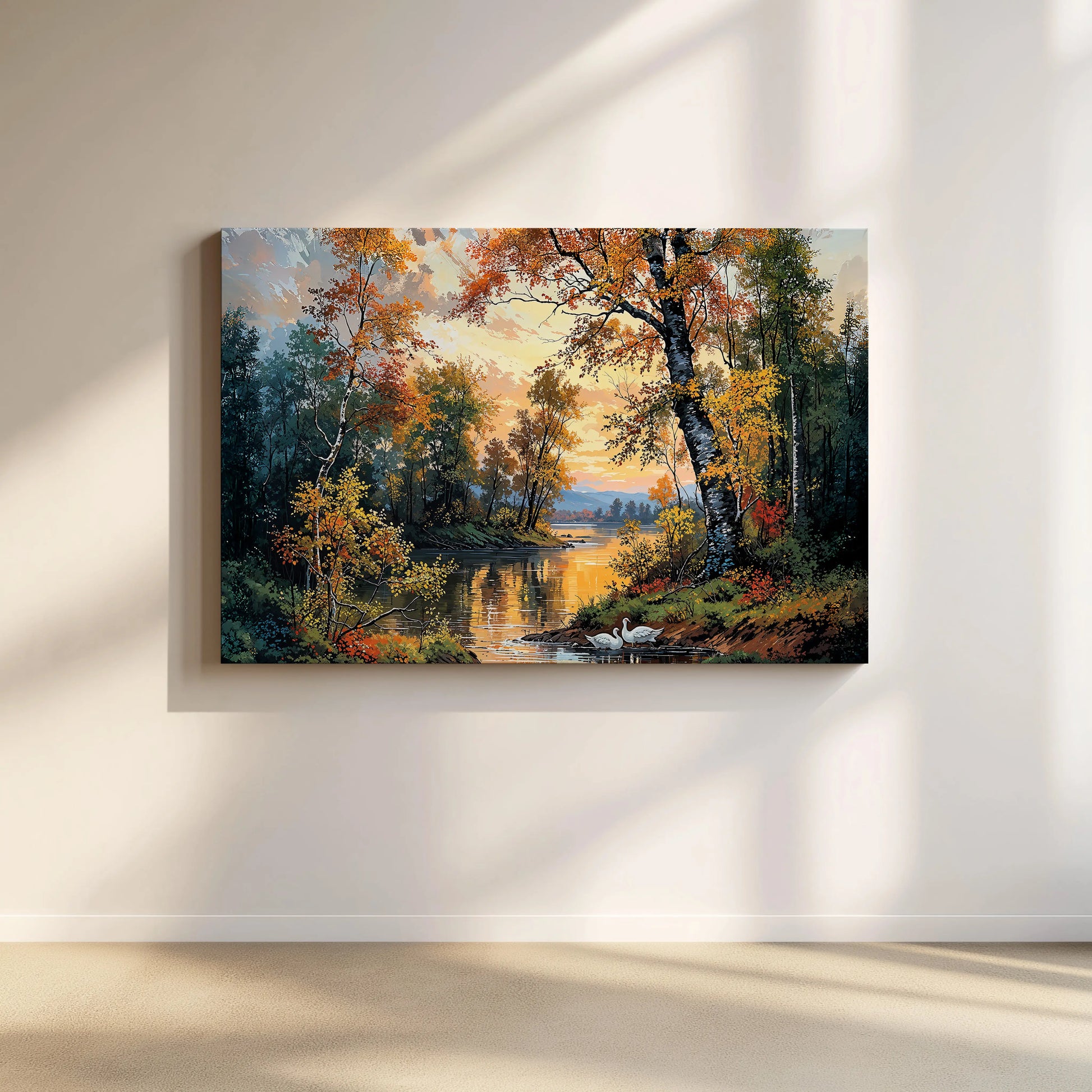 Swans' Lake - Art Academi - Canvas