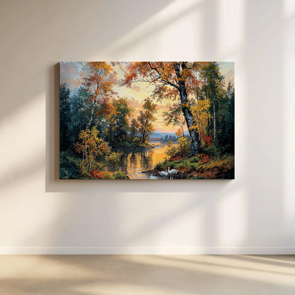 Swans' Lake - Art Academi - Canvas