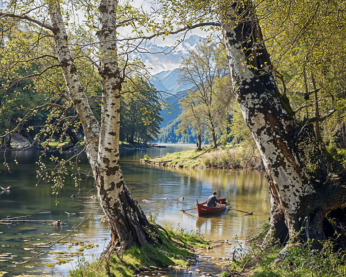 Through Birches - Art Academi - Canvas