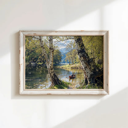 Through Birches - Art Academi - Canvas