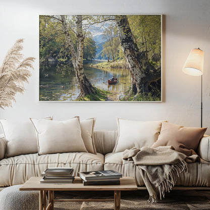 Through Birches - Art Academi - Canvas