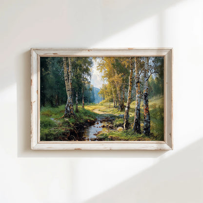 Birchlight Path - Art Academi - Canvas