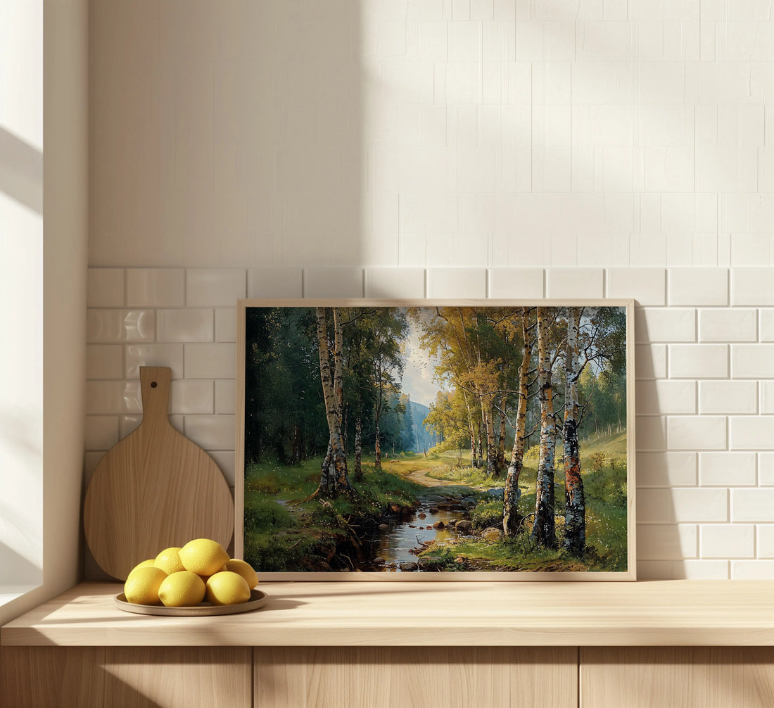 Birchlight Path - Art Academi - Canvas