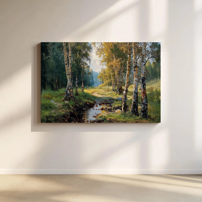 Birchlight Path - Art Academi - Canvas