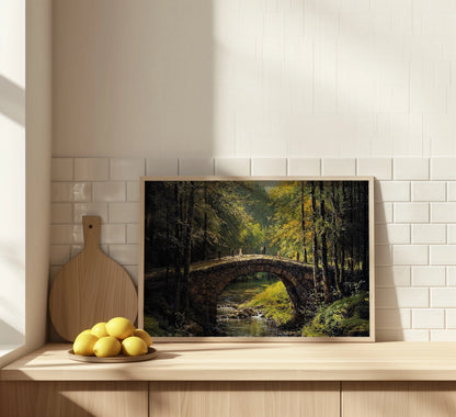 Bridge Stroll - Art Academi - Canvas