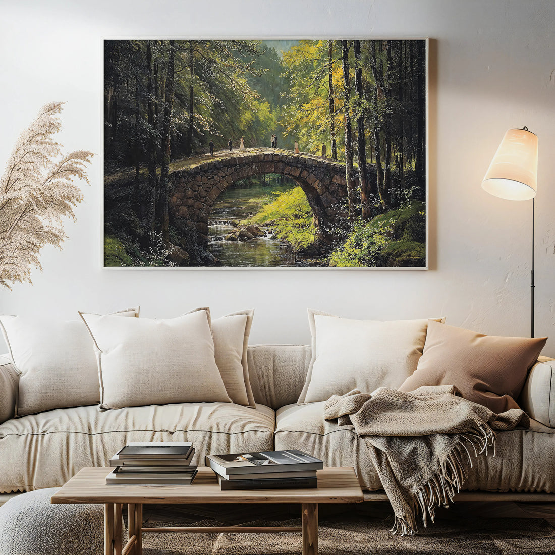 Bridge Stroll - Art Academi - Canvas
