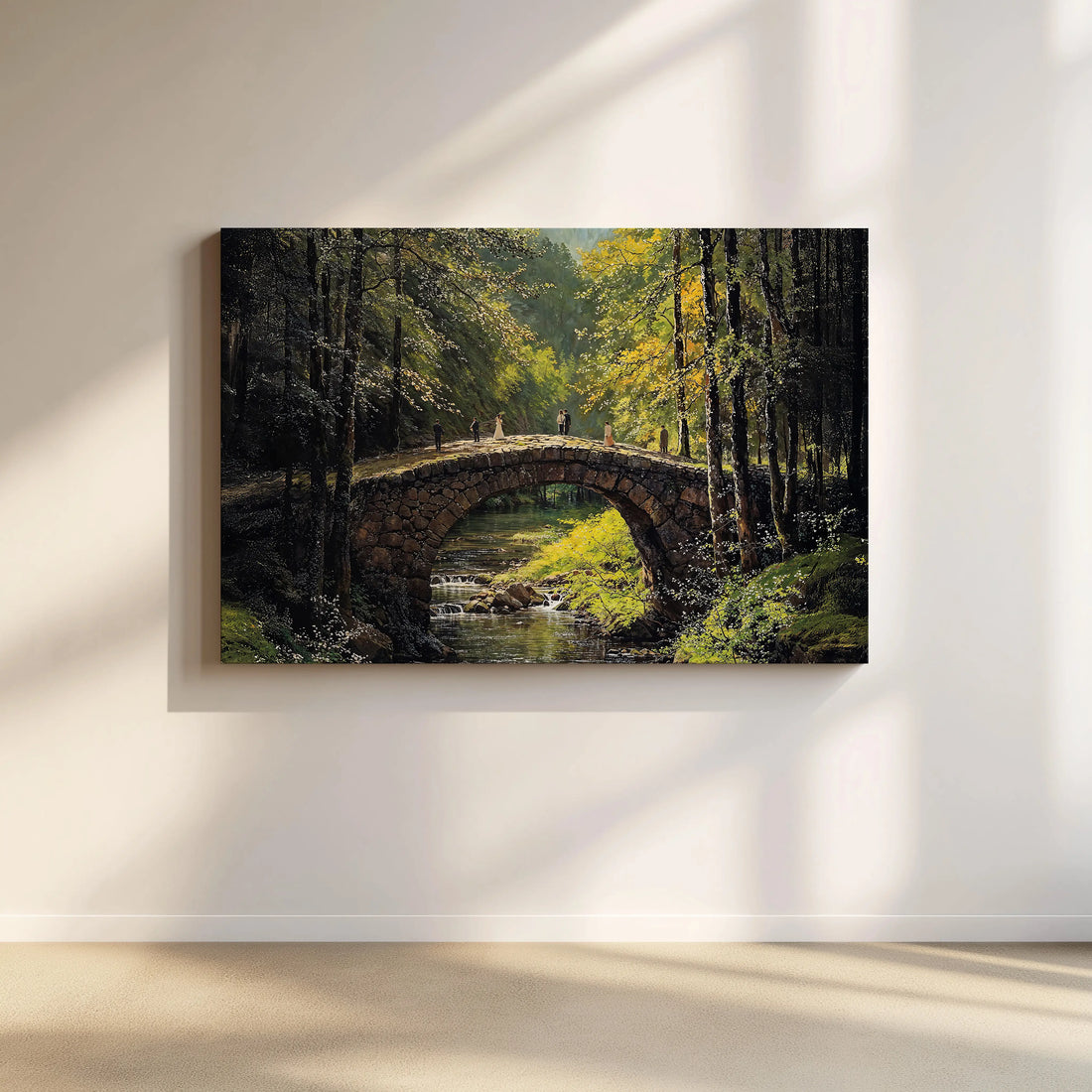 Bridge Stroll - Art Academi - Canvas