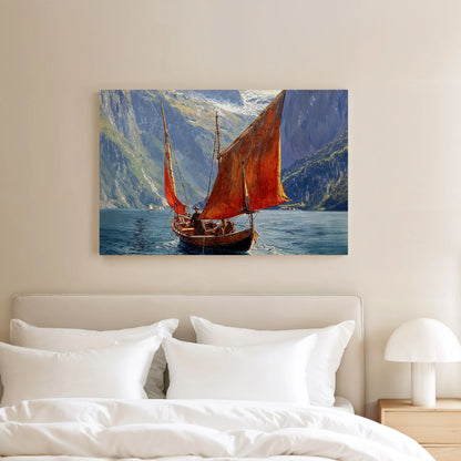Crimson Voyage - Art Academi - Canvas