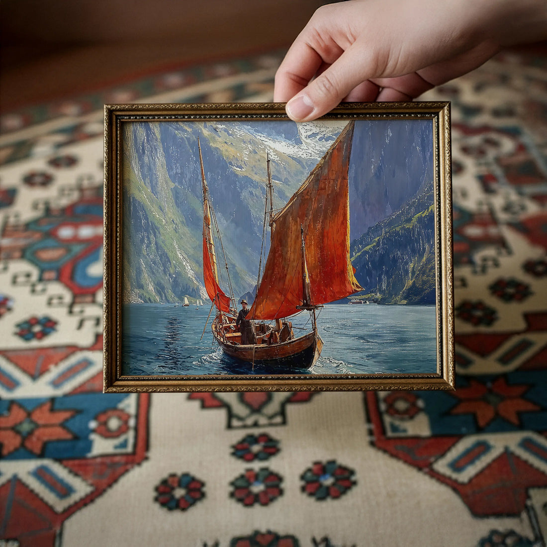 Crimson Voyage - Art Academi - Canvas