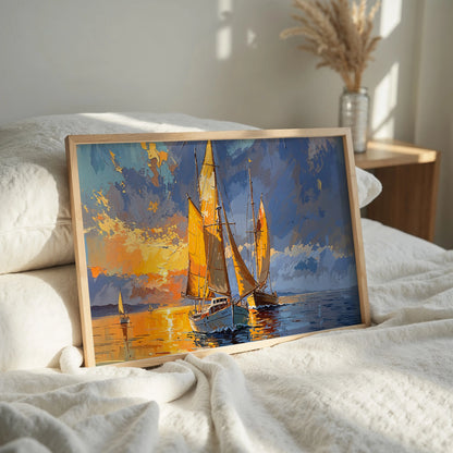 Golden Sails - Art Academi - Canvas