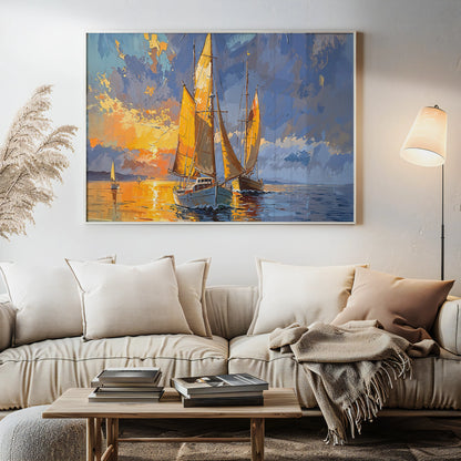 Golden Sails - Art Academi - Canvas