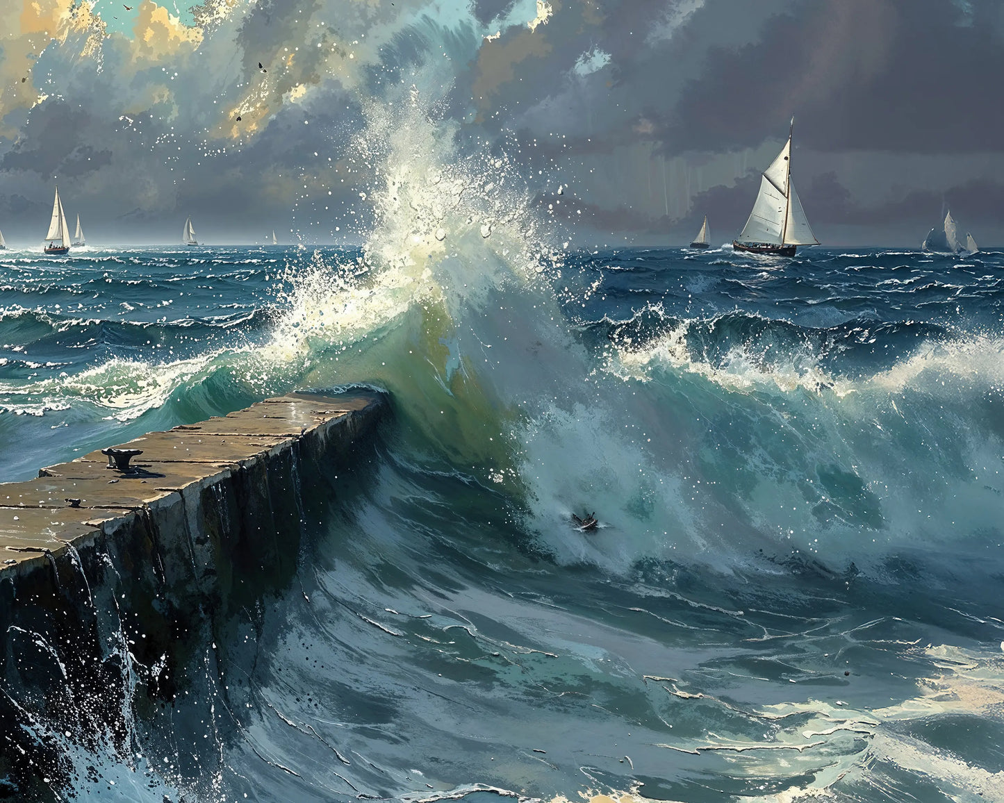 Break of the Tide - Art Academi - Canvas