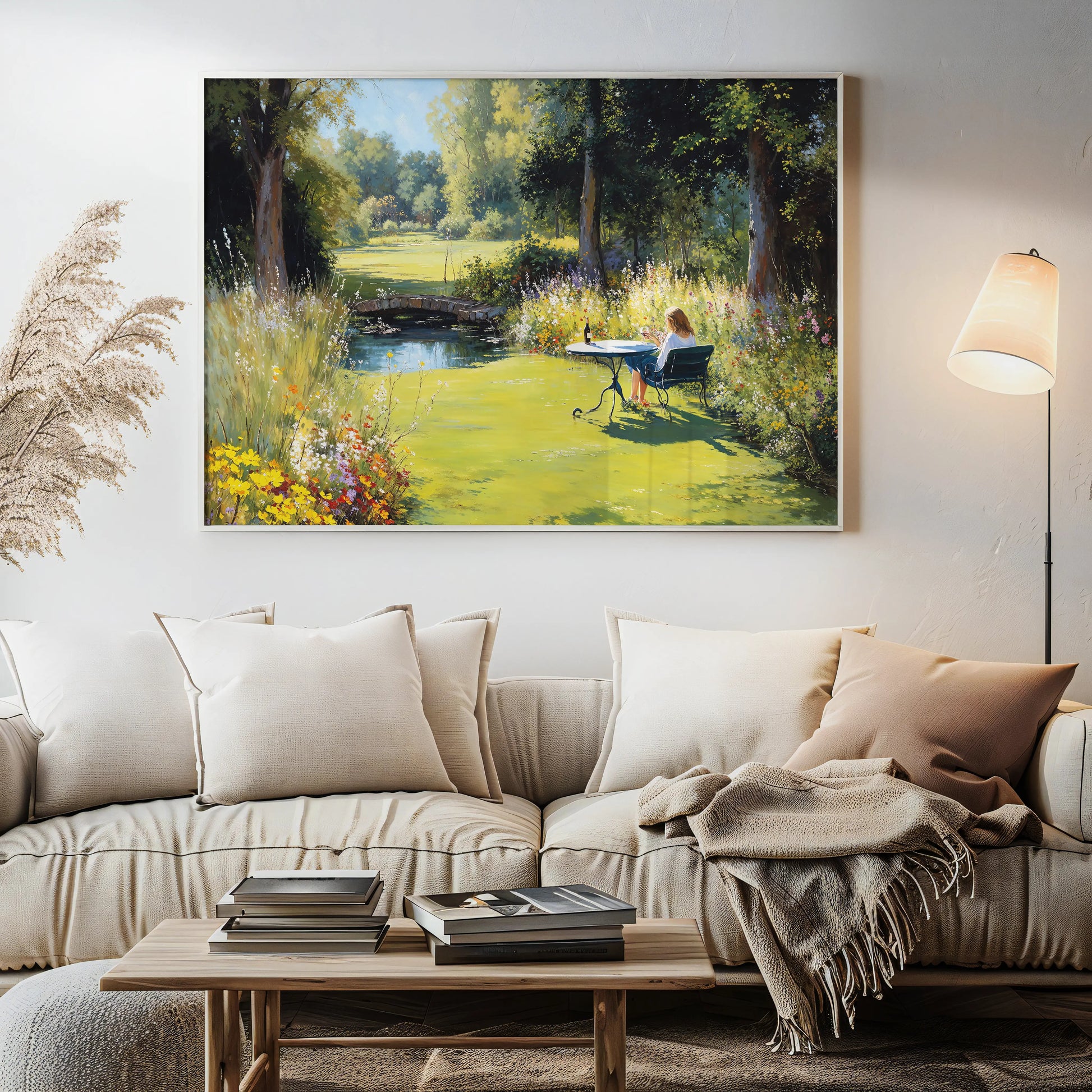 Cheerful Pond - Art Academi - Canvas