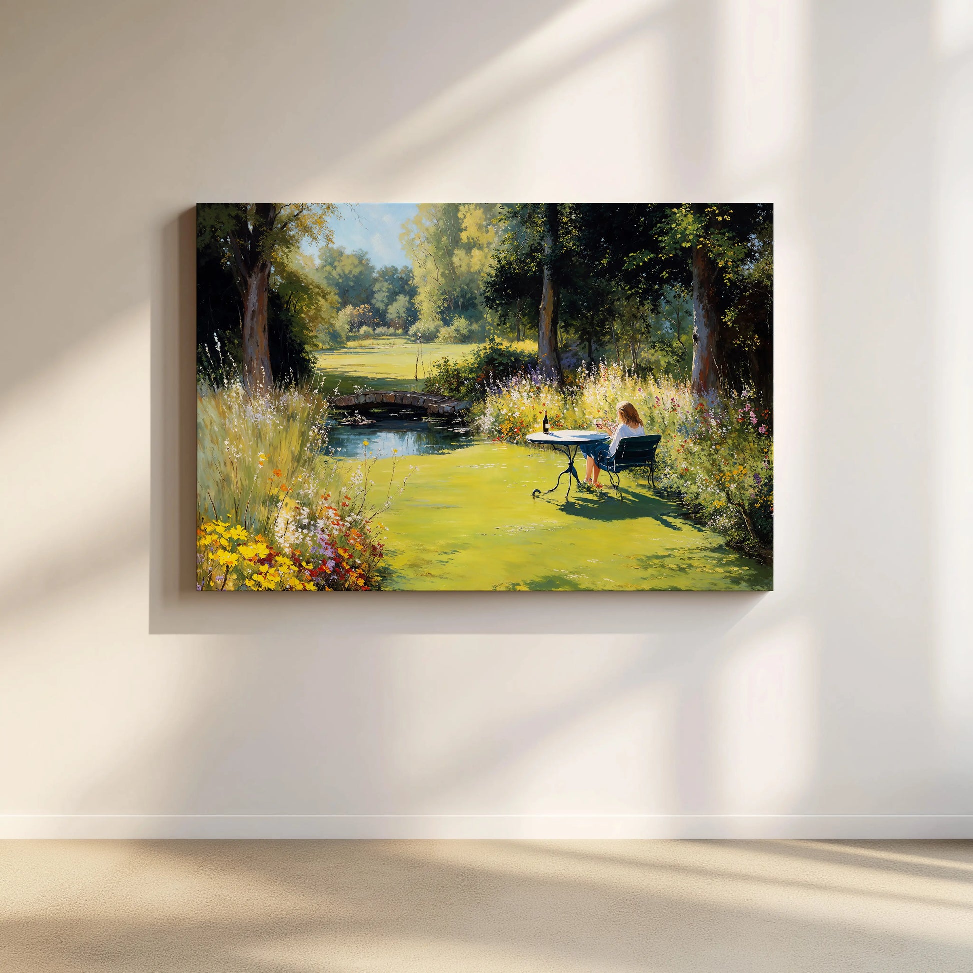 Cheerful Pond - Art Academi - Canvas