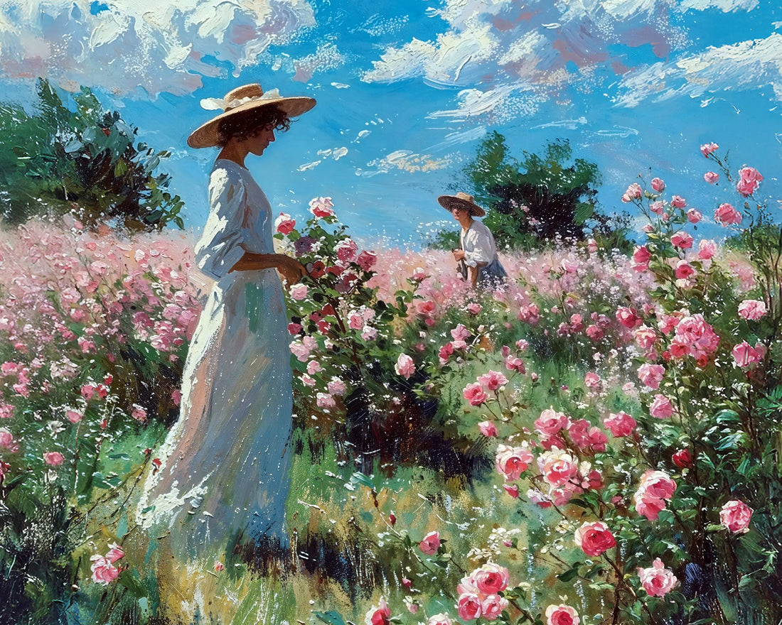 Lady & Roses - Art Academi - Canvas