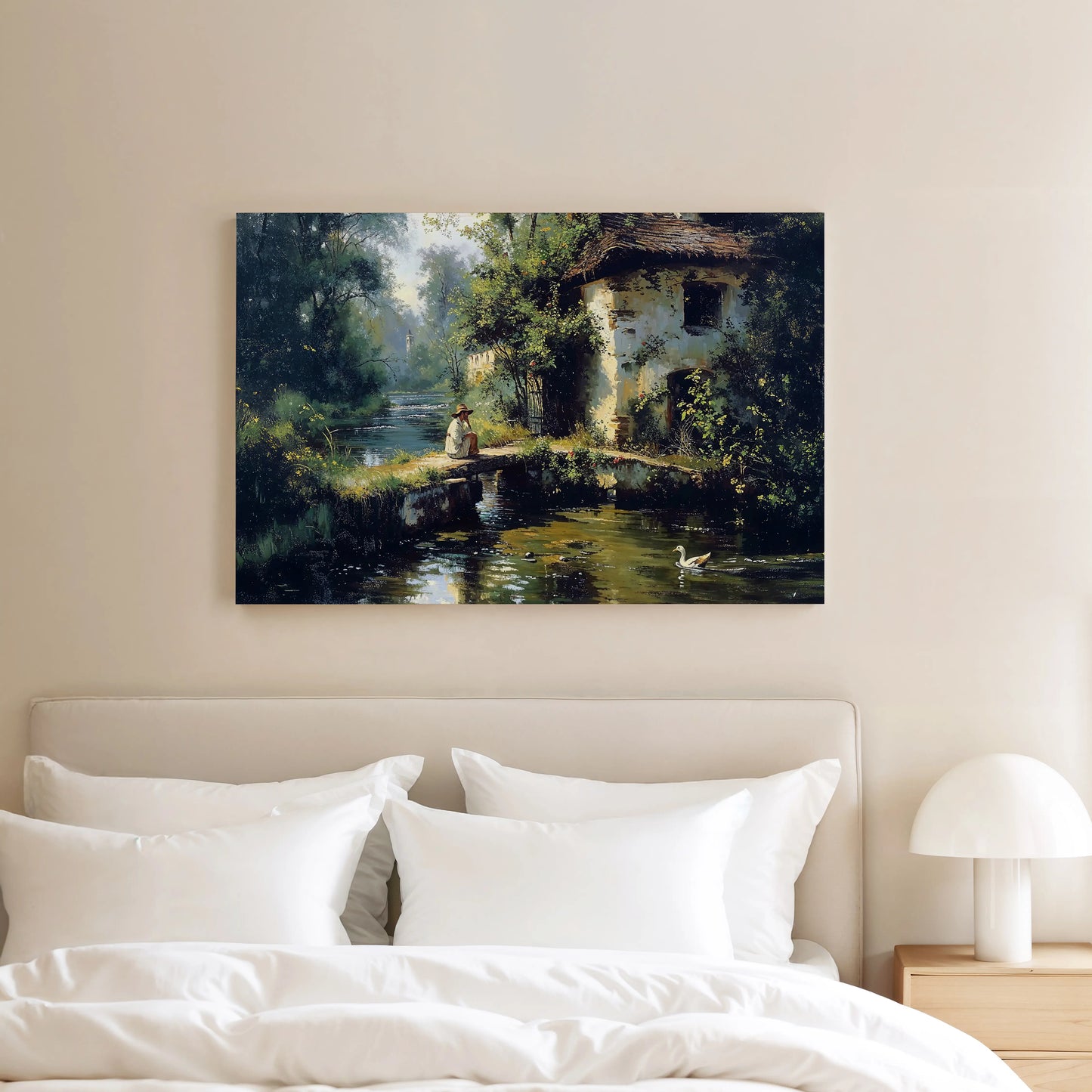 By the Stone Bridge - Art Academi - Canvas