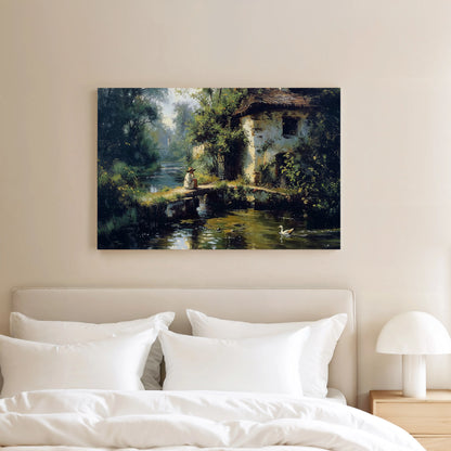 By the Stone Bridge - Art Academi - Canvas