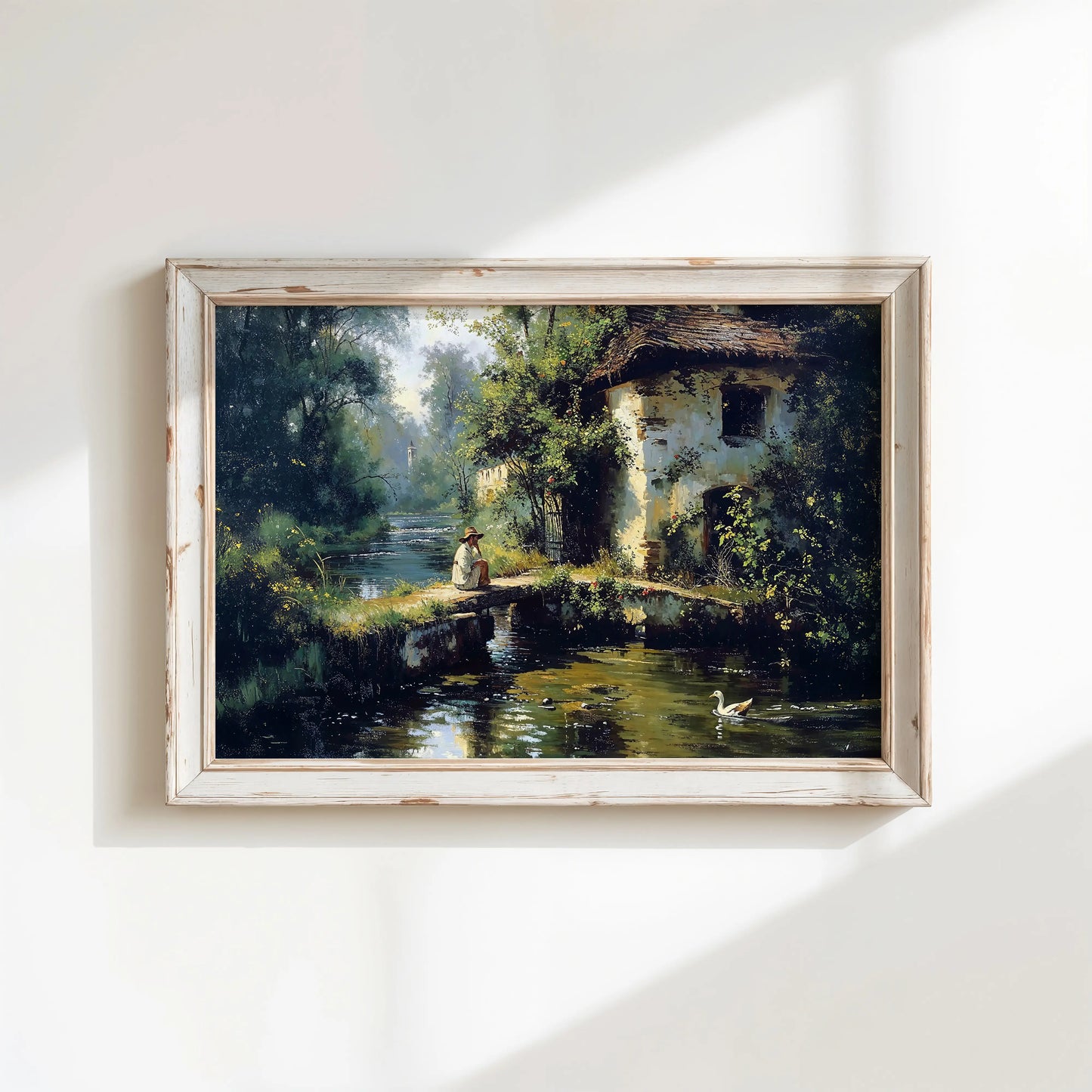 By the Stone Bridge - Art Academi - Canvas