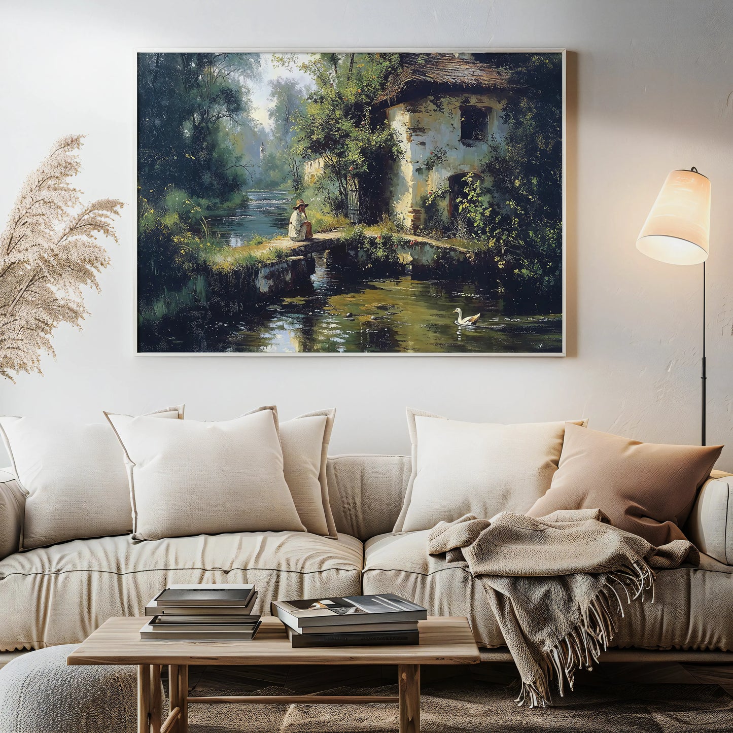 By the Stone Bridge - Art Academi - Canvas