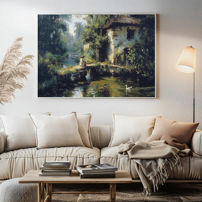 By the Stone Bridge - Art Academi - Canvas