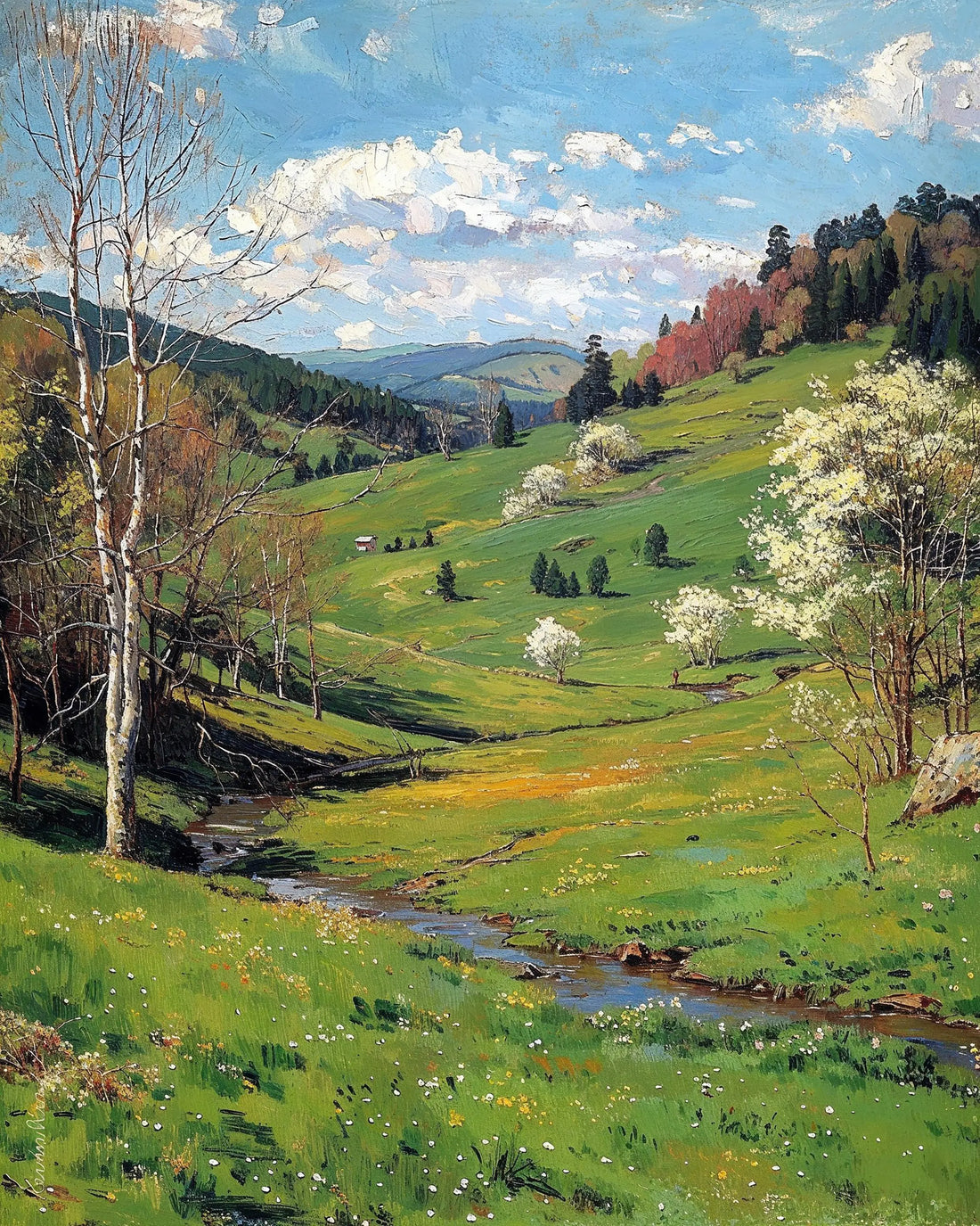Verdant Hills - Art Academi - Poster