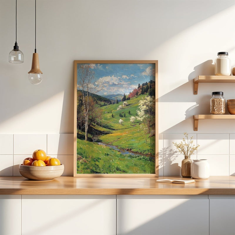 Verdant Hills Fine Art Print Detail