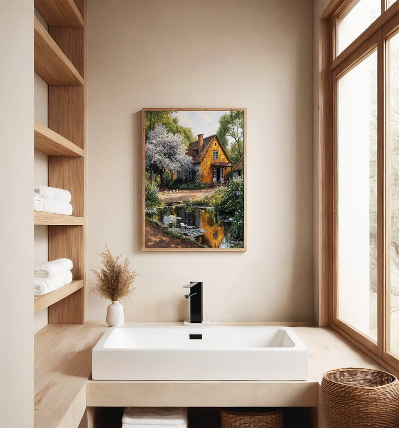 Artwork in Reflective Corner