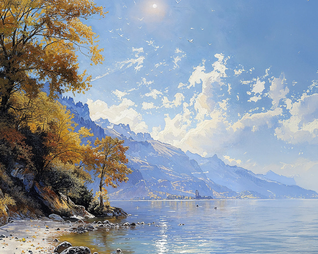 Golden Shoreline - Art Academi - Canvas