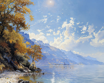 Golden Shoreline - Art Academi - Canvas