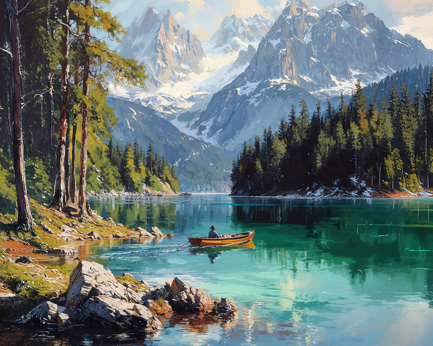 Alpine Stillness - Art Academi - Canvas