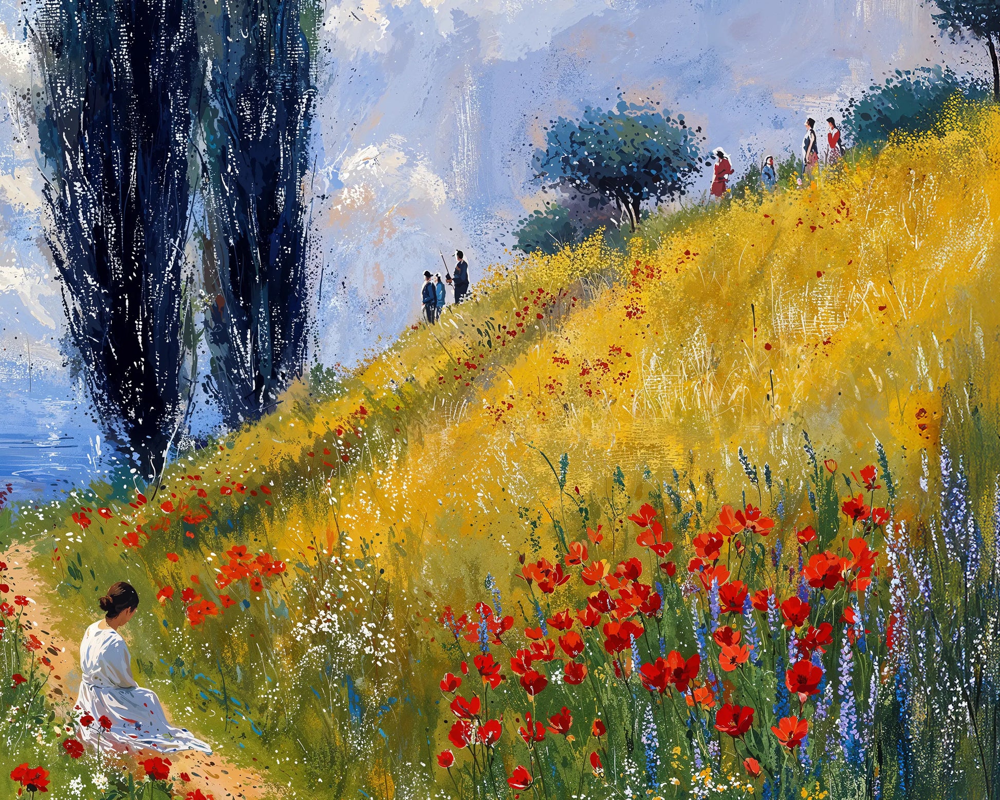 In the Meadow - Art Academi - Canvas