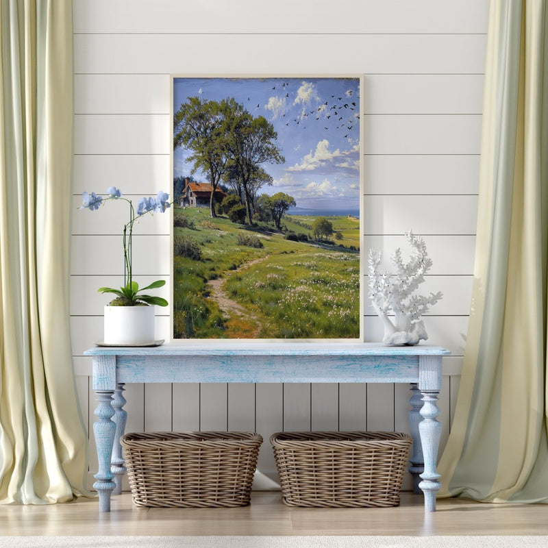 Artwork in Reflective Corner
