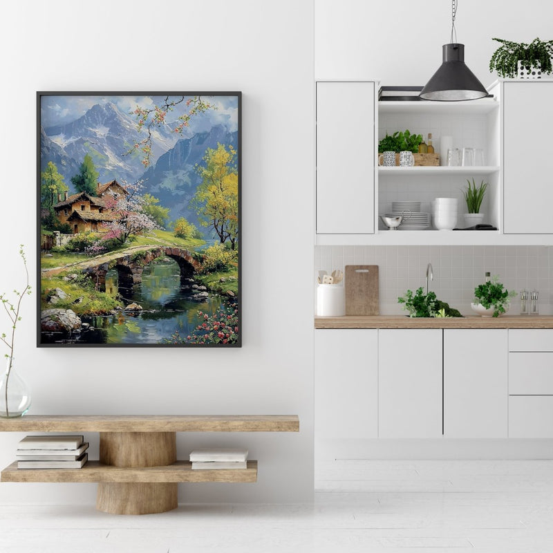 Bridge & Blossoms Fine Art Print Detail